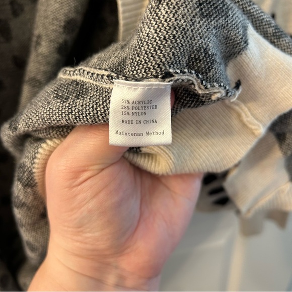 MEROKEETY DOTS OPEN FRONT KNIT POCKETS CARDIGAN SIZE | Small - Picture 6 of 7